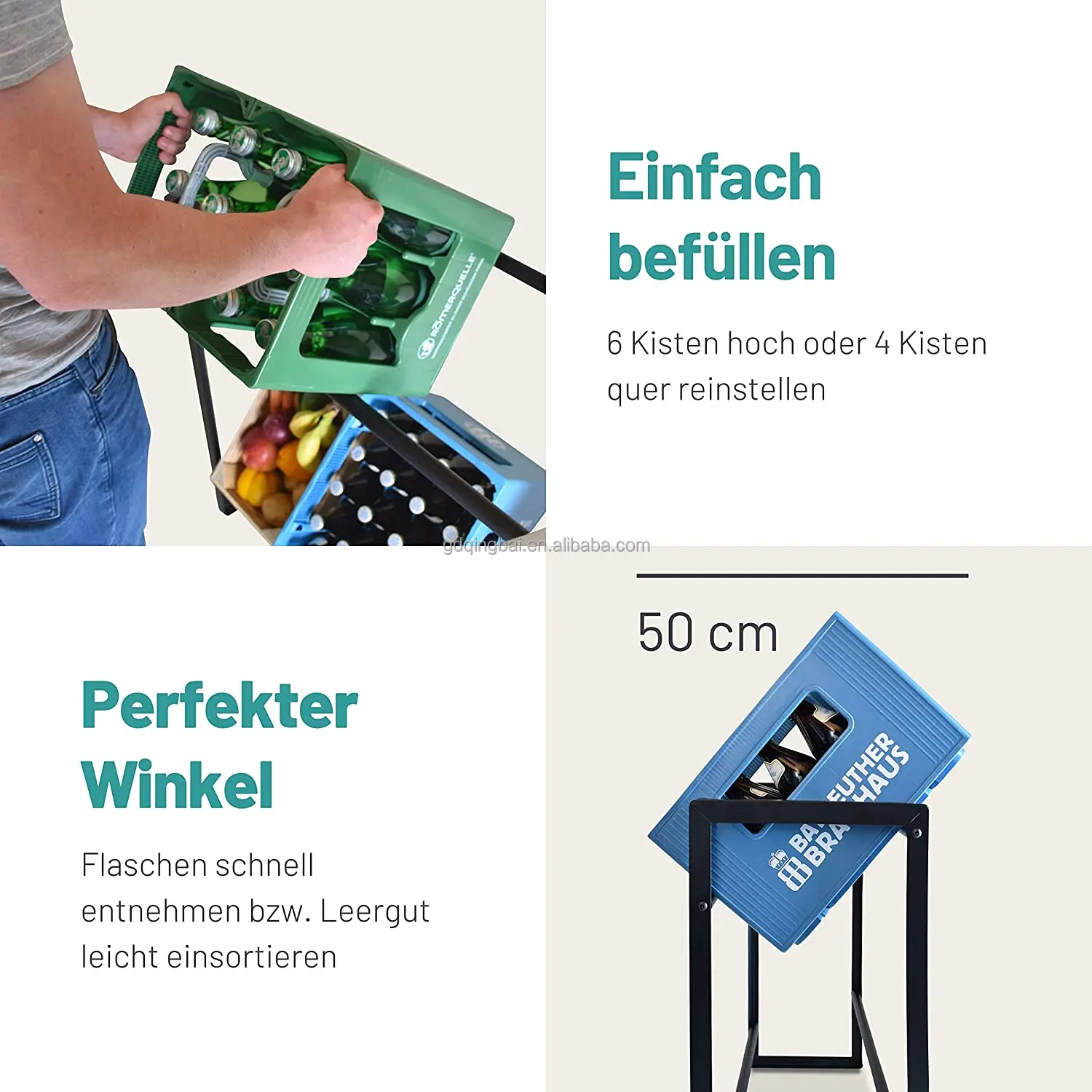 Custom Metal Beverage Crate Display Rack Beverage Crates Bottle Shelf Brand Beverage Crate Rack Display Stand