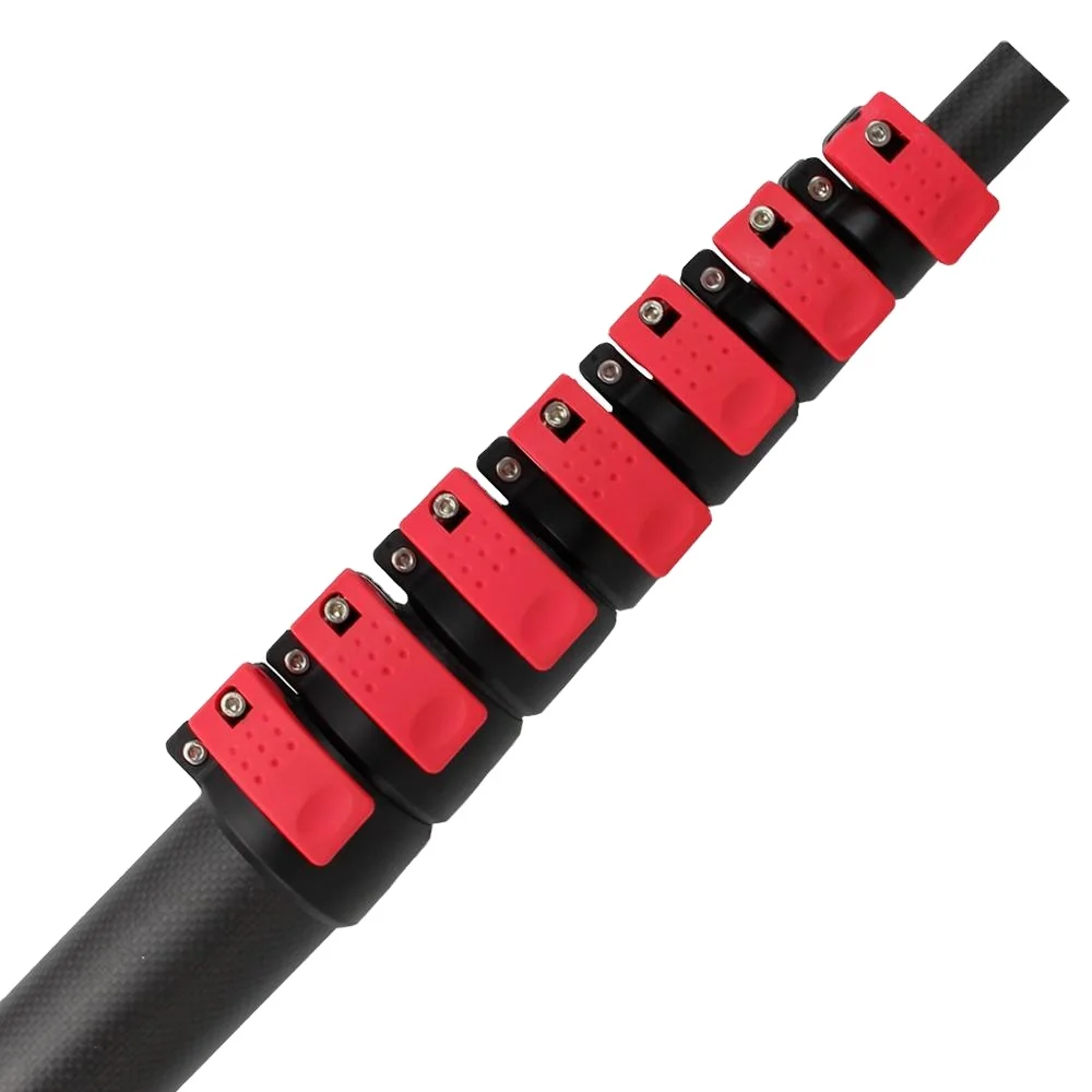 Extentool carbon fiber 15m telescopic pole with 3K tube for window cleaning