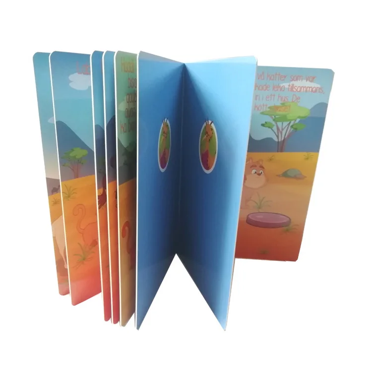 Custom Print Colorful Children Cardboard Baby Story Books On Demand