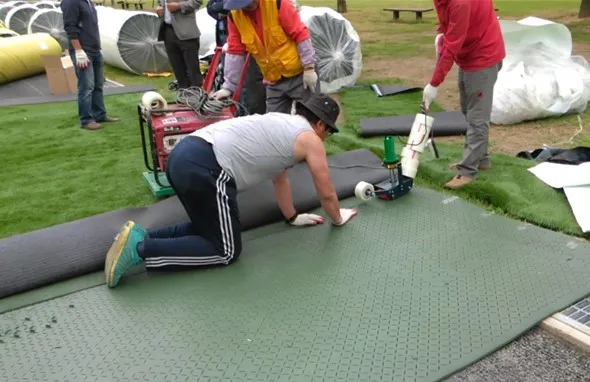 10mm thick Shock pad layer shock mat for synthetic turf elastic layer