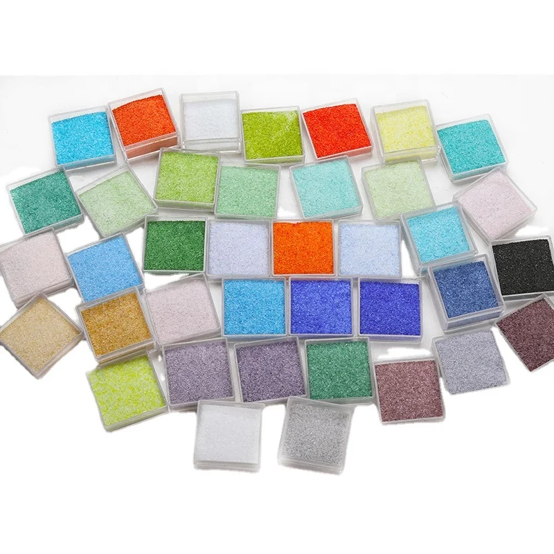 COE 85 Small size glass frit fusible color Transparent opal color glass powder DIY craft lampwork Glass melting