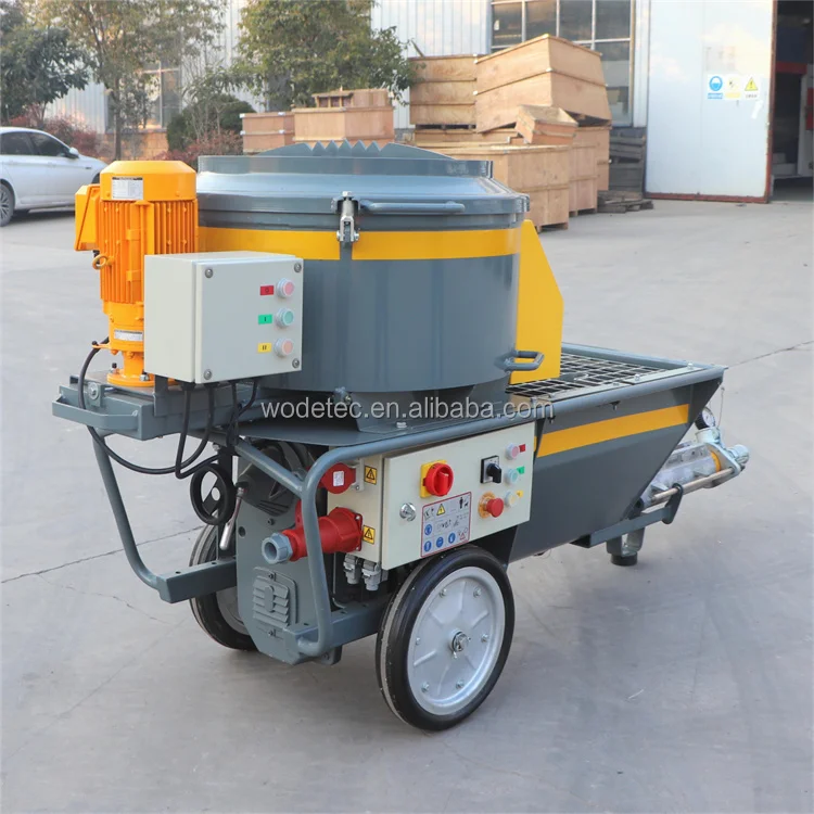 Wet electrical refractory mortar transfer pump cement plaster pump mortar spray machine price
