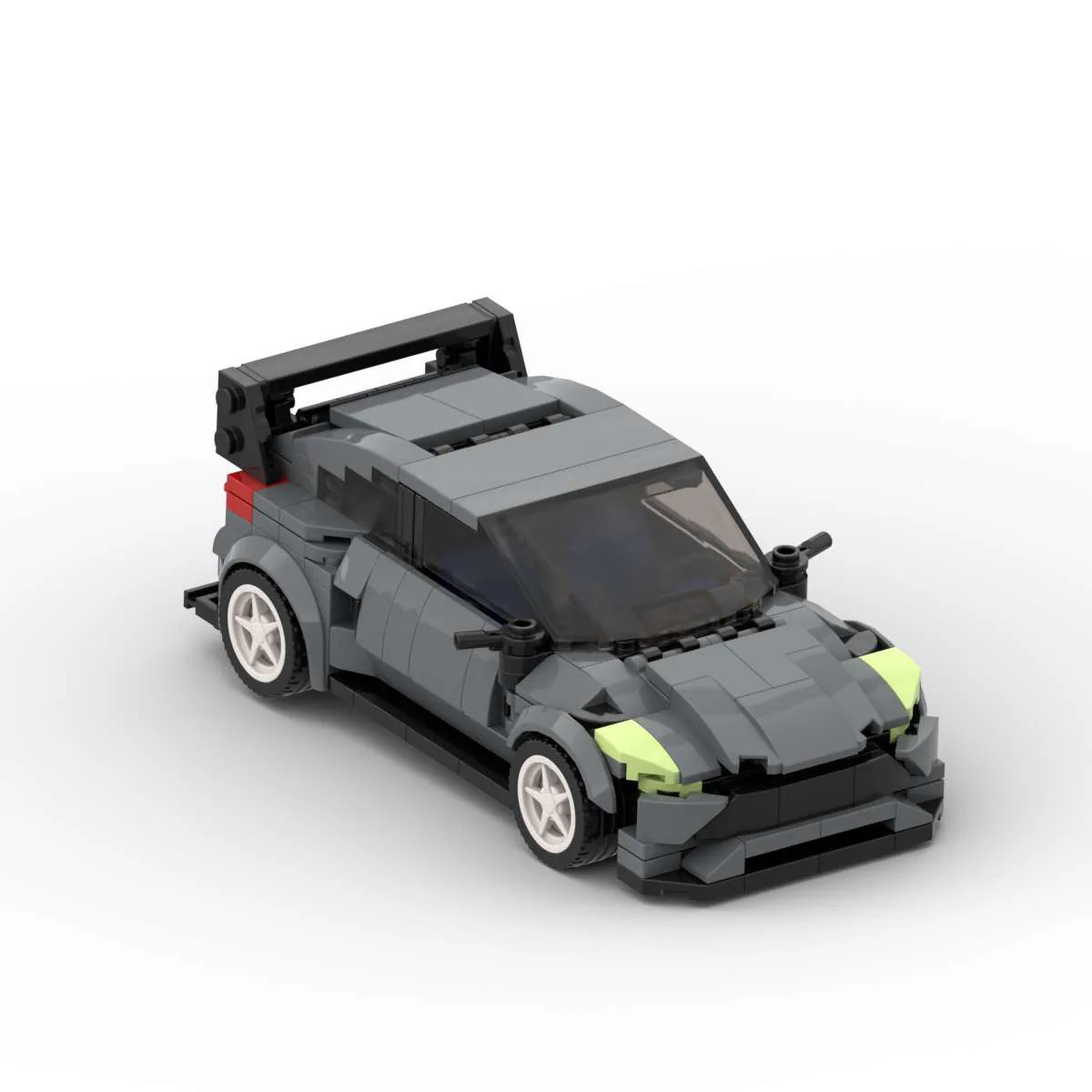 Techinic MOC Roadster Gray Sports Racing Car Model Collection DIY Assembly Brick Toys For Boys Building Block Set