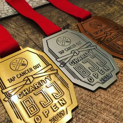 Wholesale Cheap Custom Metal Bjj Jiu-jitsu Medal