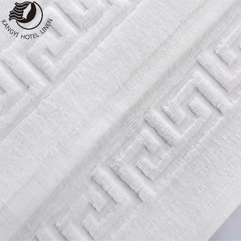 Custom Towel Hotel Jacquard Towel White Customized Home Cotton Towels For Hotels