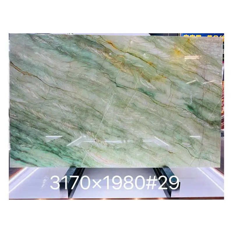 Green Natural Stone Natural Quartzite For Moden Design,Backlight,Wall Cladding Home Decor