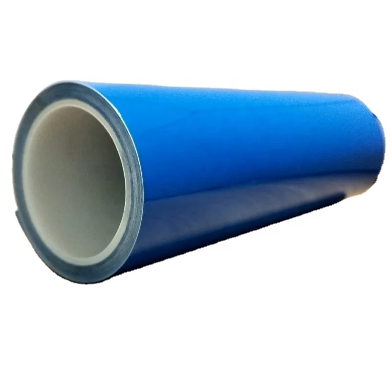 Supply PVC blue double protective film, matte mobile phone protective film, roll-shaped insulating film can be customized