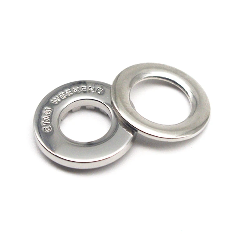 New arrival charms custom eyelet metal engraved claw curtain grommets for clothing