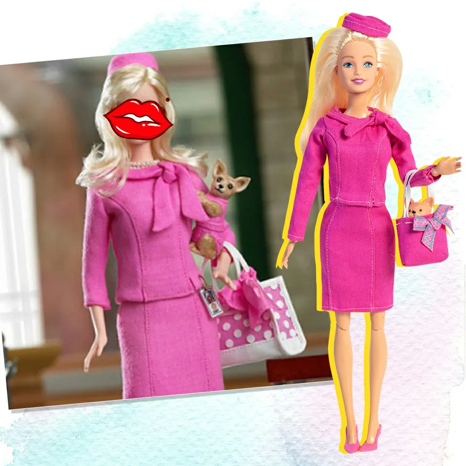 OEM Factory Service Wholesale custom 11.5inch doll pink uniform for dolls