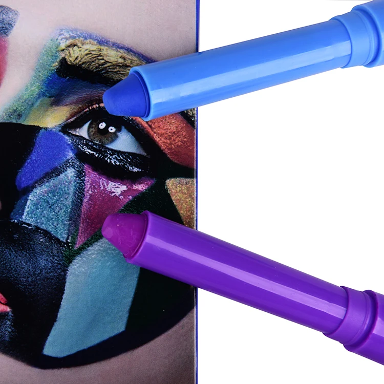 Nice price attractive  art easy wash off 3 color camouflage kids face paint maker pen