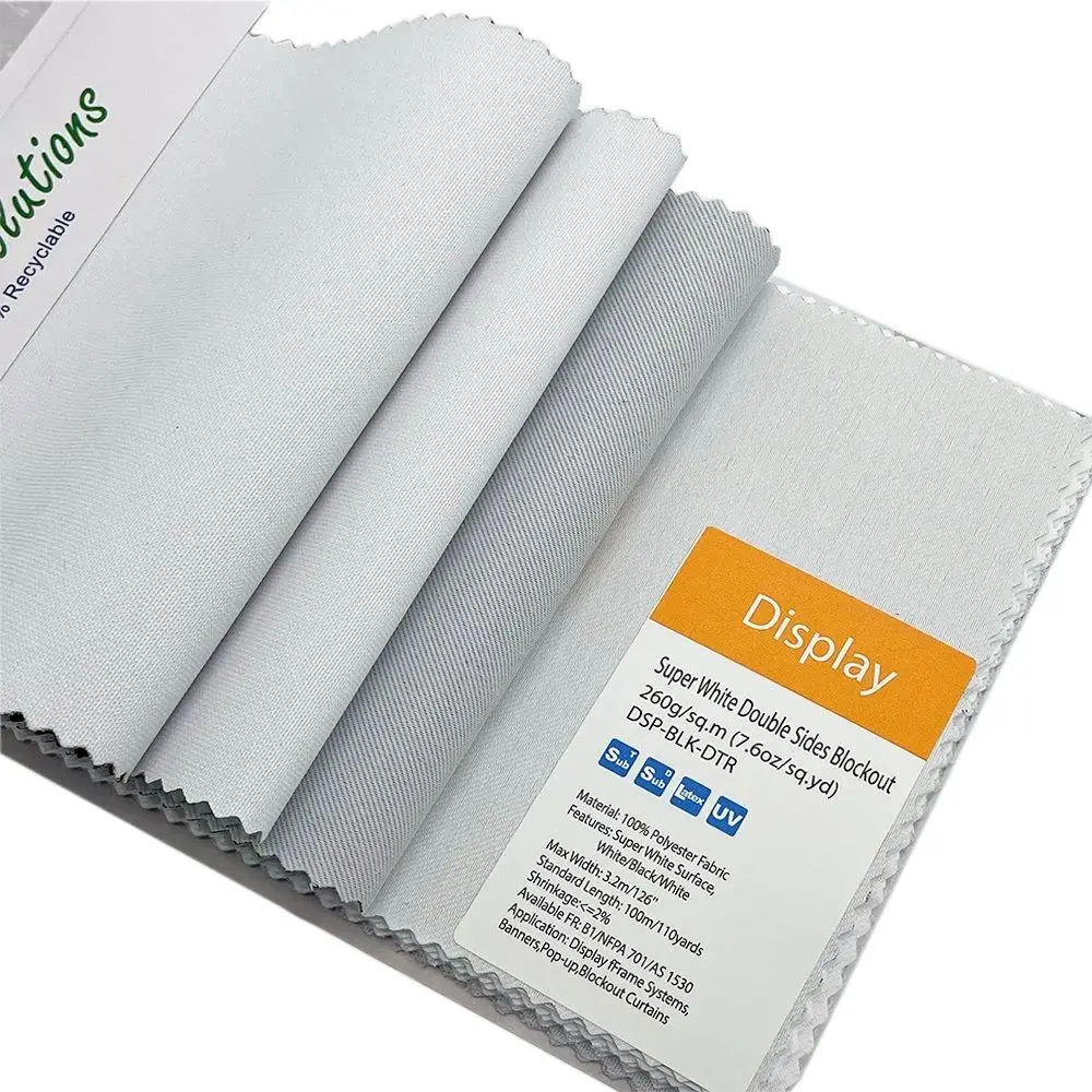 FRISIGN 190gsm Premium Woven Backlit Samba Fabric for LED Light Box Dye Sublimation Display Fabric