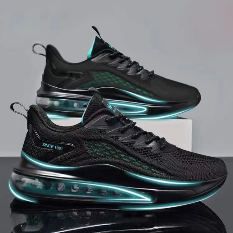 2024 Outdoor Gym Sport soft cushion men shoes trend breathable soft sole men blue casual sports shoes