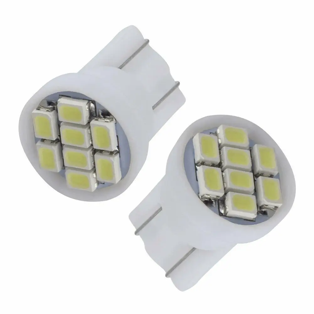 Wholesale Car reading Reverse License plate W5W 1206 LED Interior Light Super Bright T10 Cool White 8SMD LED light bulbs