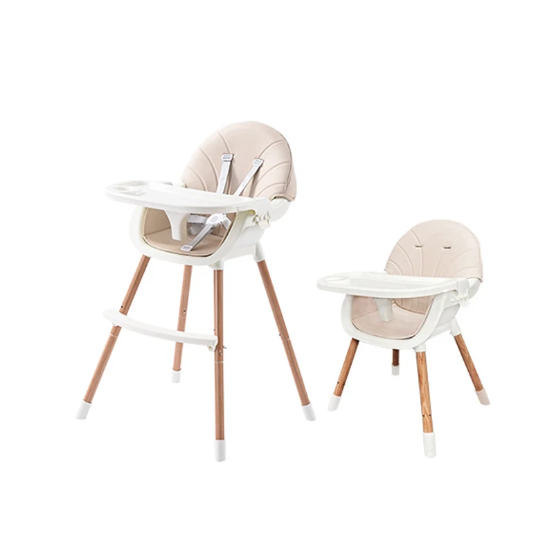 
MaiBeiBi Multifunctional Plastic Baby High Chair Kids Dining Chairs with Adjustable Legs,Double-layers Plate for Baby Feeding 