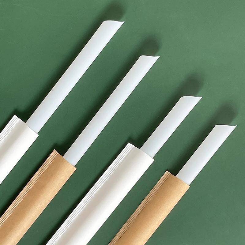 6mm 12mm Disposable Eco Friendly Biodegradable clear Jelly Straw Bubble Tea Boba Cocktails PLA Drinking Straws