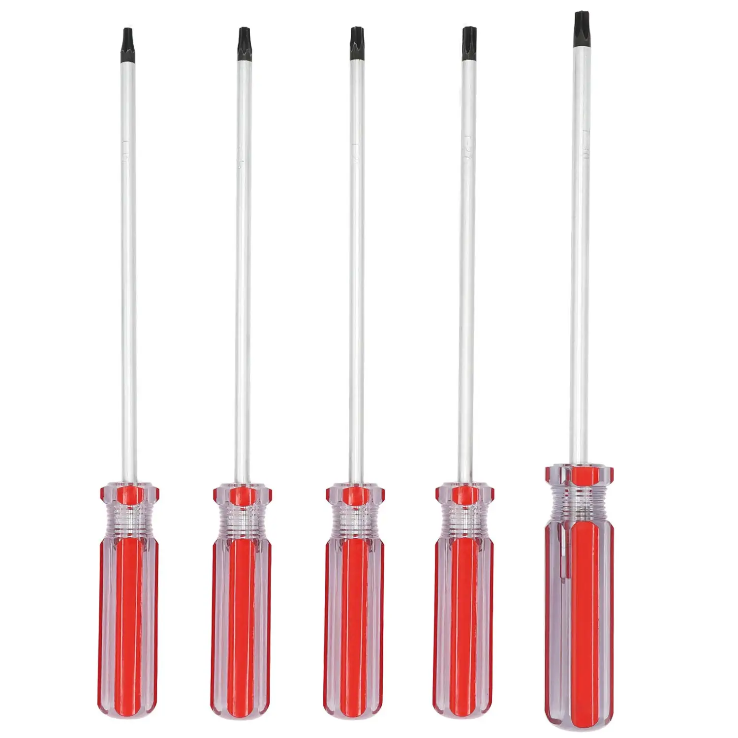 T15 T20 T25 T27 T30 Torx Screw driver Set 6inch Magnetic Torx Driver Star Bit Screwdrivers