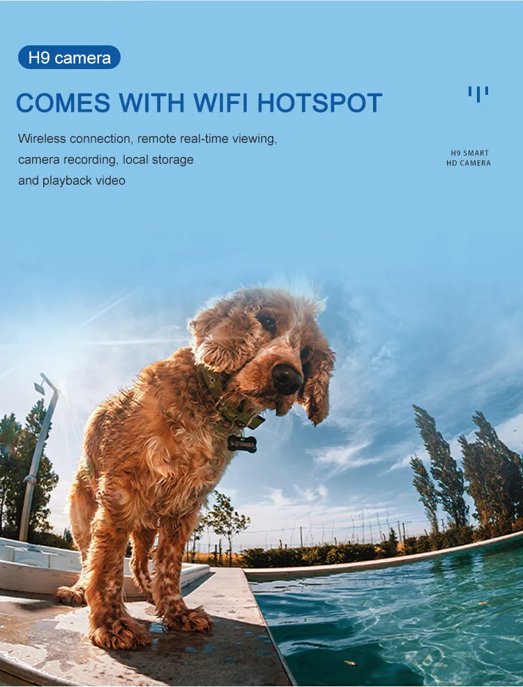 H9 1080P HD Wide Angle Mini DV Night Vision Camera Wireless Motion Detection WIFI Mini Camcorders