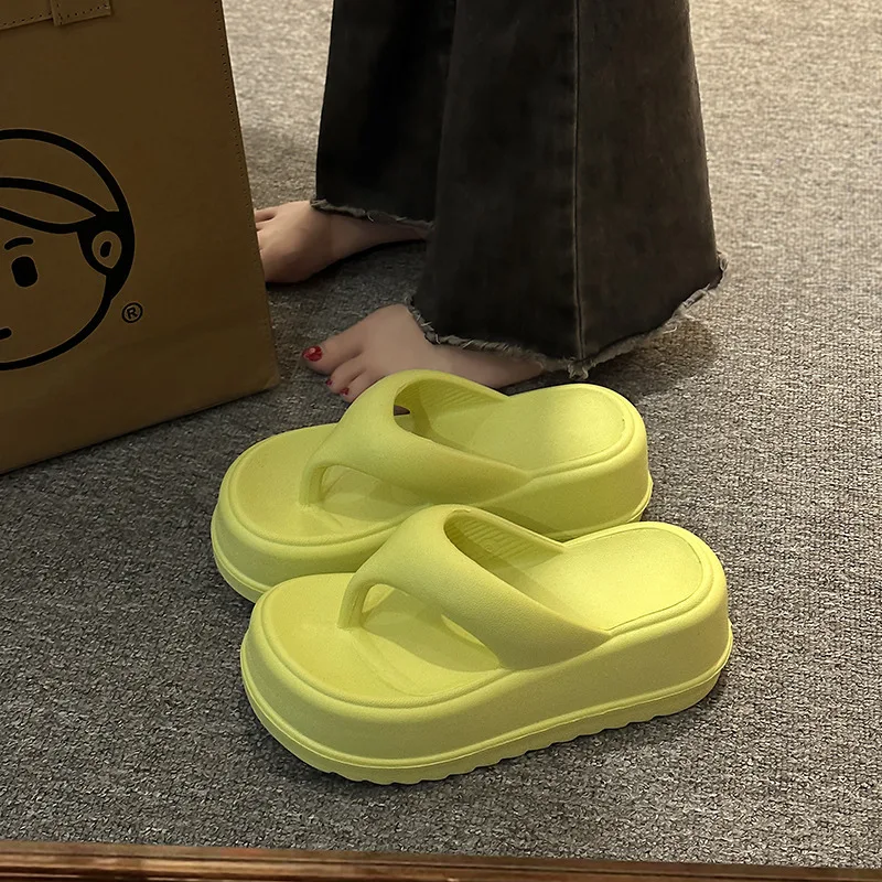7cm platform flip-flops slippers female summer fashion women wear increase non-slip EVA flip-flops