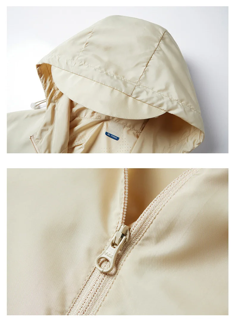 Custom Logo Long Sleeve Men Windbreaker Jackets Zipper Up Windproof Polyester Sport Jackets Unisex