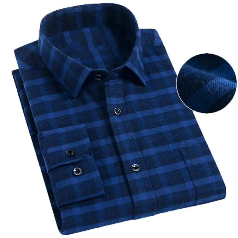 Men Long Shirt 2020 Fashion Casual Dress Flannel Shirts Full Plaid Customized Logo OEM Service Woven Adults Satin Autumn Formal