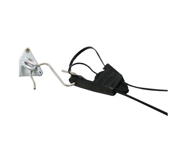 FTTH Telecom S Type Adjustable Aluminum Wedge Clamp Tension Clamp Drop Wire Clamp for Fiber Optic Cable Accessories
