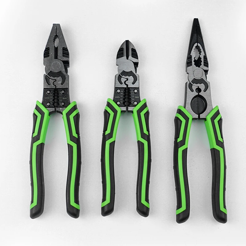 Factory direct pliers Green Three sizes of the same price of wire cutters Multi-function wire cutters