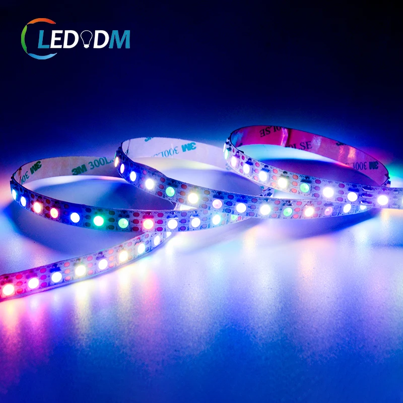 Модифицируемая Светодиодная лента WS2812B 5 в RGB RGBW SK6812 программируемая WS2815 12 В 30/72/96/144 светодиодов/м одна светодиодная
