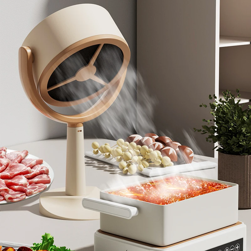 Intelligent Kitchen Tools Mini Portable USB Rechargeable Strong Suction Household Smart Extractor Chimney Cooker Range Hood