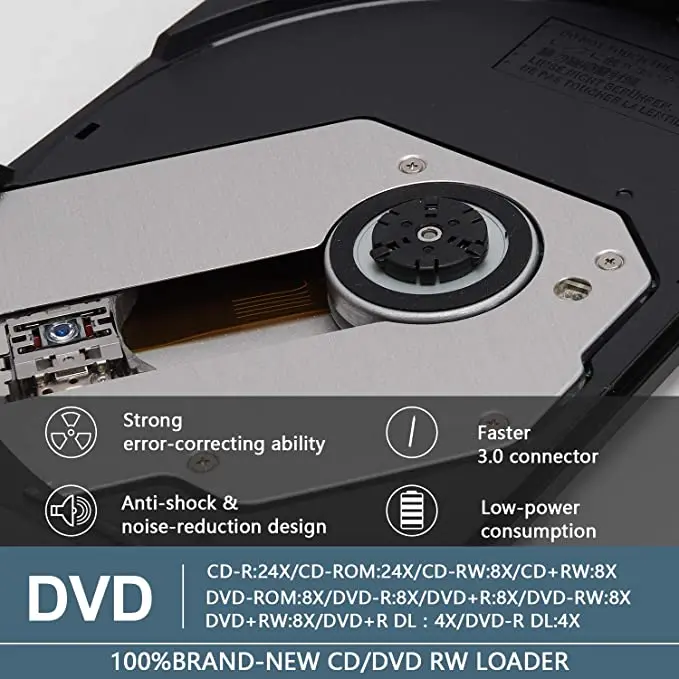 Внешний Дисковод DVD для ноутбука USB 3 0/Type C портативный DVD-RW/CD-RW плеер считыватель писатель оптический привод записи компакт-дисков Mac OS