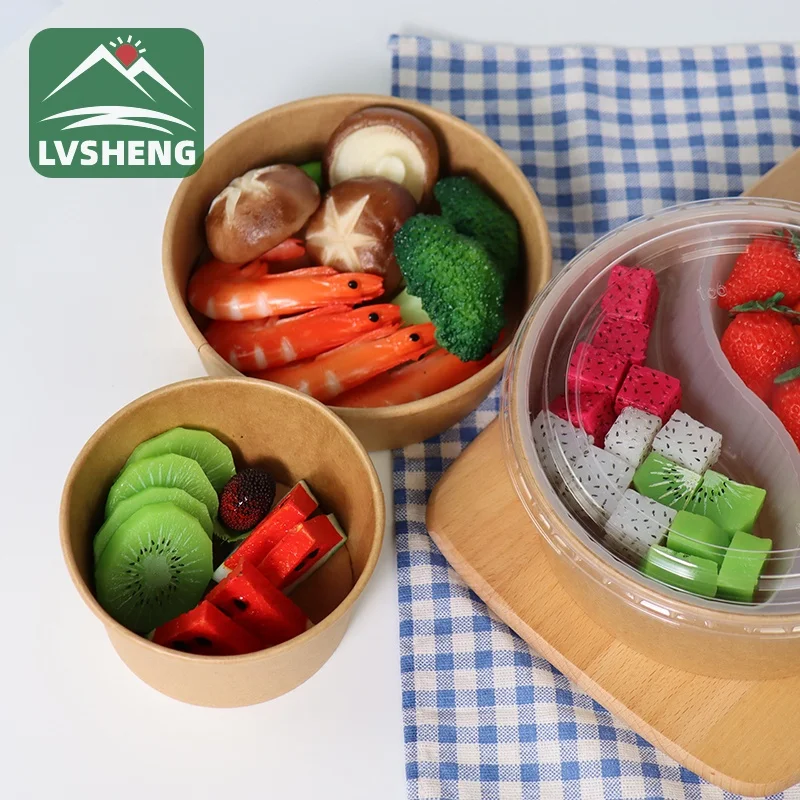 Frozen Yogurt Paper Bowl with Lid for Wholesale