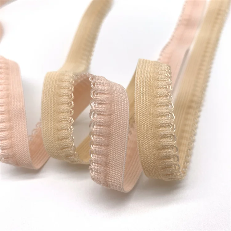 Custom Teeth Elastic Bra Elastic Soft Nylon Webbing Girls Lingerie Straps