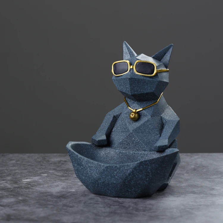 
fashion statue resin animal decoration Bulldog crafts for home office 