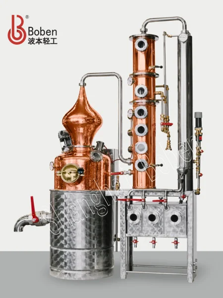 Whisky distillation machine copper distillation equipment alembic pot still distillery equipment moonshine