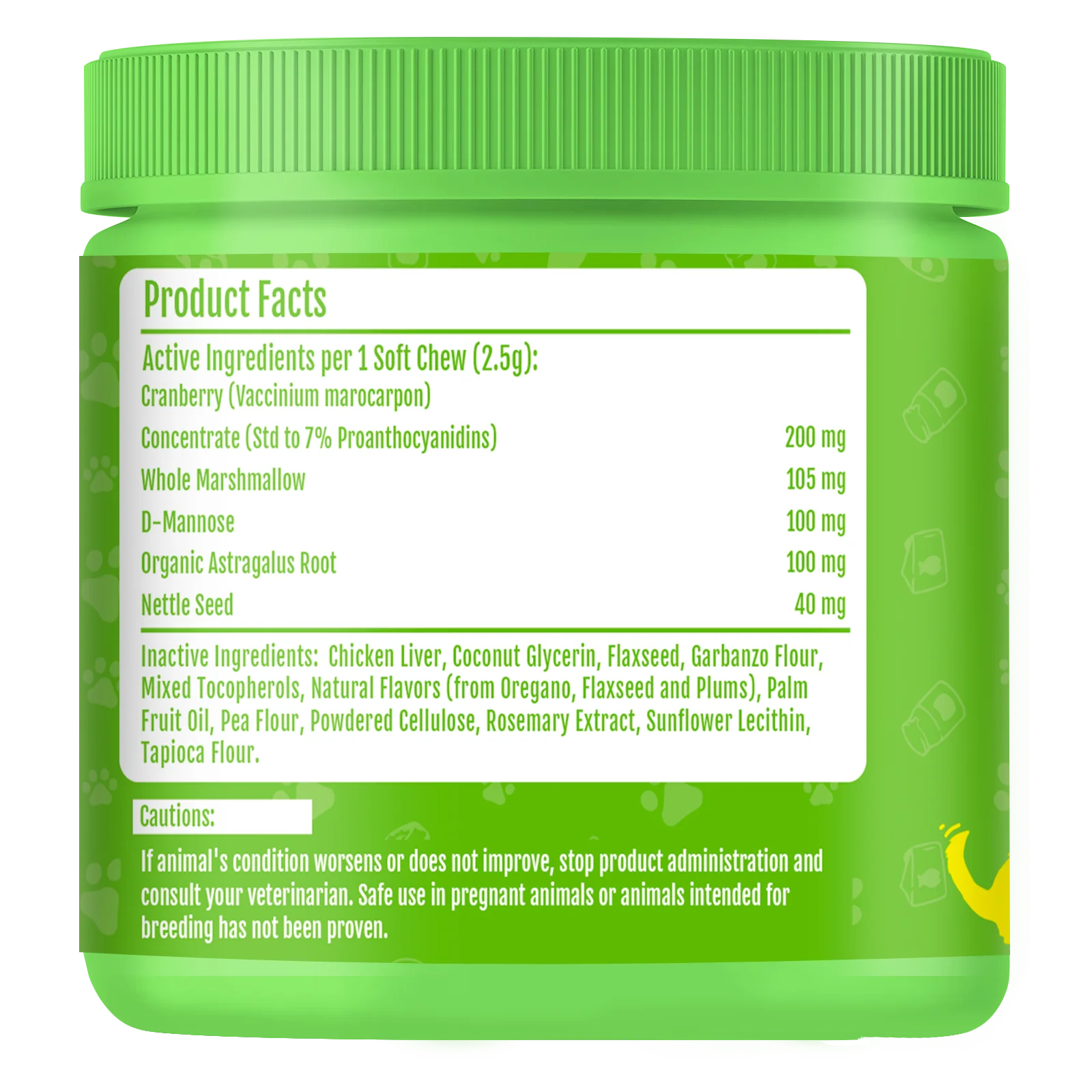 HANYUN OEM/ODM Pets Health Bladder Control Supplements Soft Cranberry chew  for Dogs Cranberry Kidney Support for Pets