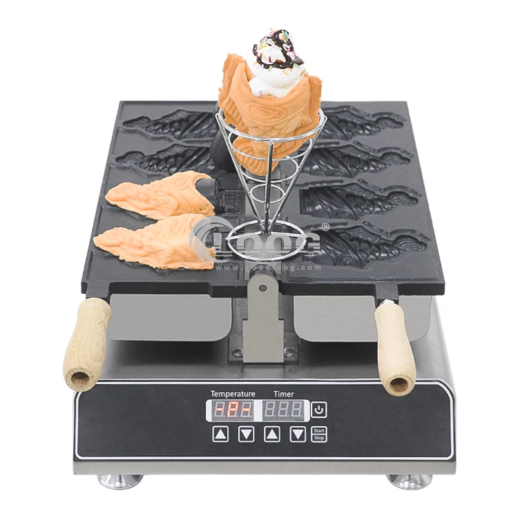 Small Machine Taiyaki Fish Shaped Waffle Iron Fish Ice Cream Waffle Maker