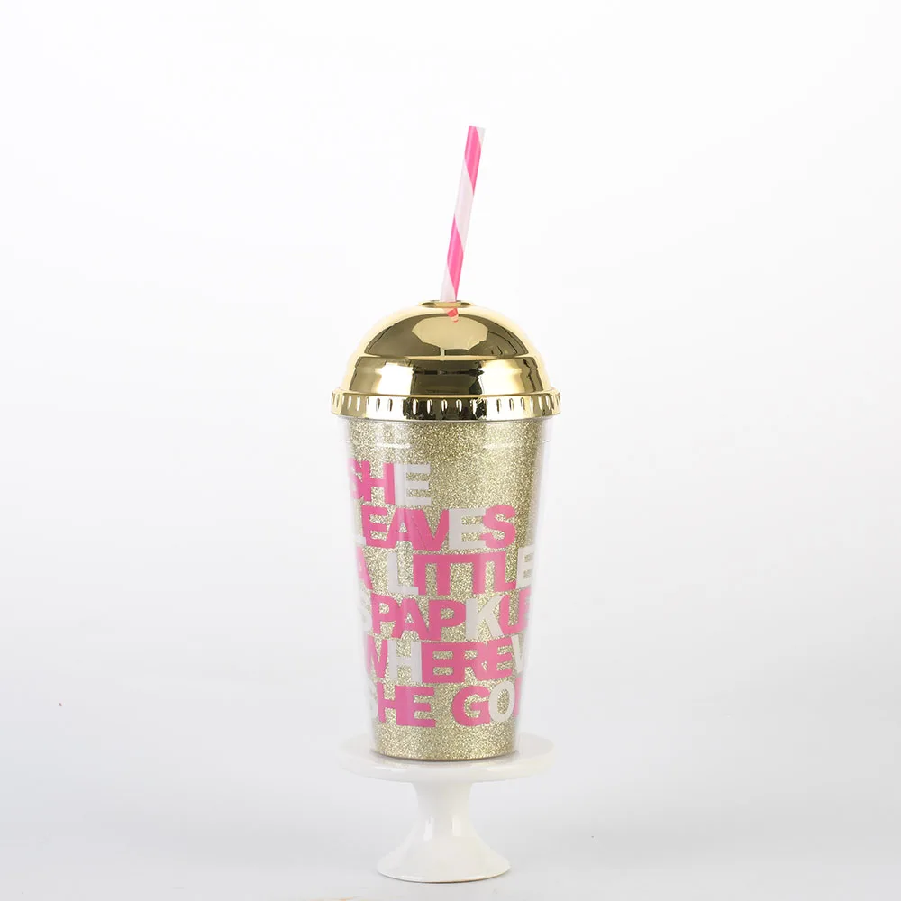 Модель 16 унций пластик без добавления бисфенола А с двойной стенкой из пластика стакан воды изготовленная на заказ стакан