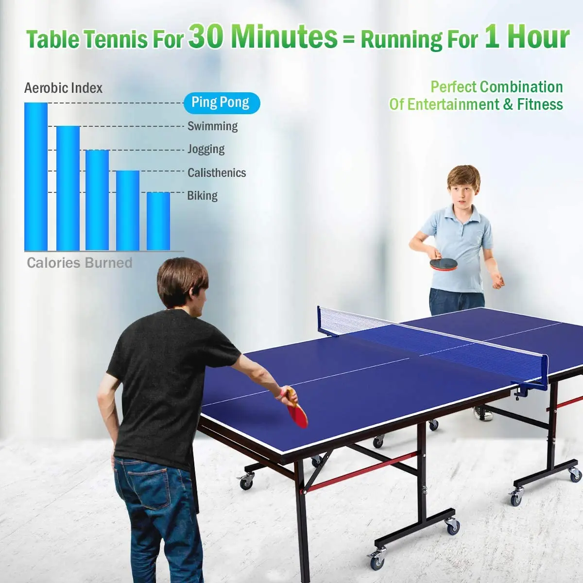 Best Seller Cheap Price Indoor Table Tennis Table With Removable Casters