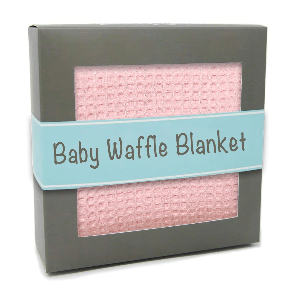 Summer Swaddling Receiving Sleep Blanket Soft Breathable Bamboo Cotton Baby Waffle Blanket