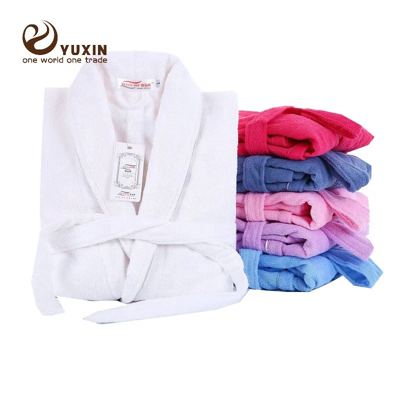 
Colorful Terry robe bath robe eco friendly coral Tower fabric bathrobes RS000 