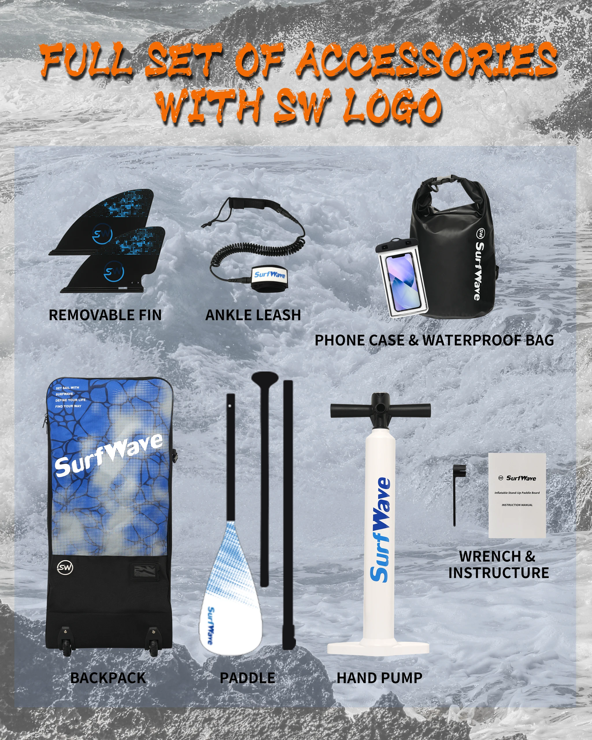 Hot Welding Seam Customized Padle Board Waterplay Surfing SUP Board Paddle Board