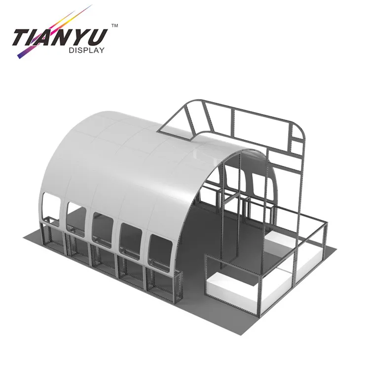 Портативный дизайн 3D Специальный круглый выставочный стенд рекламный дисплей