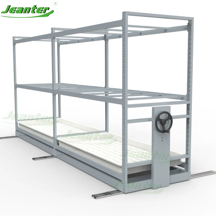 Automatic Micrograms Grow Kit Racks Shelves Farming Movable Hydroponic Vertical Grow Rack