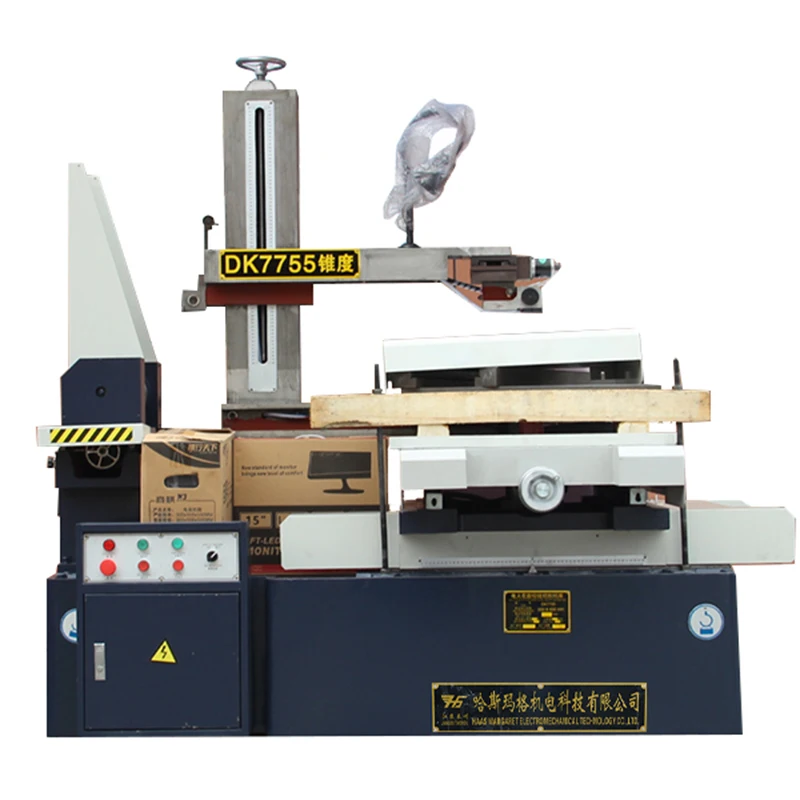 DK7755  Cnc Wire Cutting Machine Edm Machine With High-speed Cabinet Middle Speed Cut Cnc Wire Cutting Edm Machine