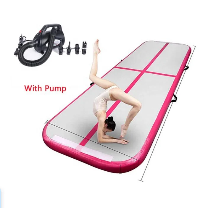 1/2/3m Inflatable Gymnastics Mat 0.9mm Inflatable Air Track Yoga Mat Tumbling Bouncer Gym AccessoriesTumbling Floor
