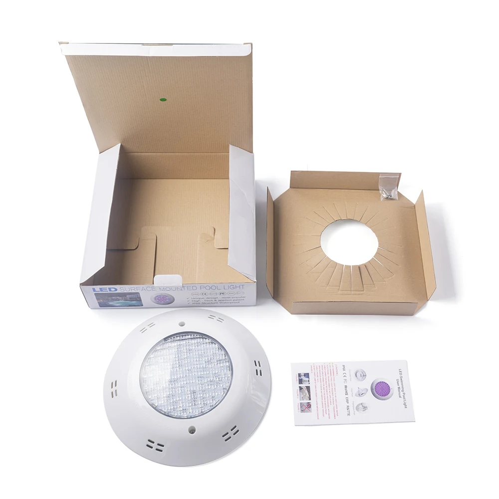 12V 18W PAR56  LED surface Mounted Underwater Light For Concrete Swimming Pool  LED in ground pool light led pool light IP68