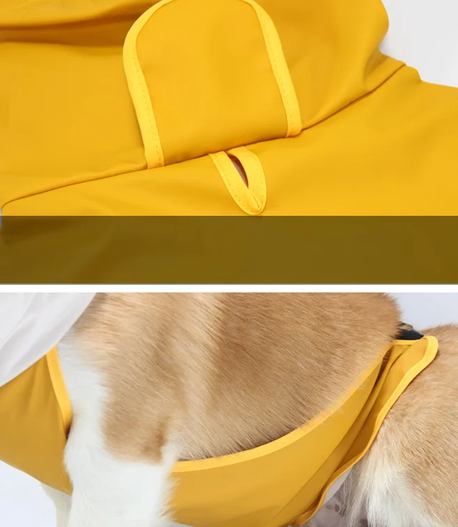 Outdoor Pet Clothes Large Dog raincoat Belly Protection Pet Supplies Rain Suit