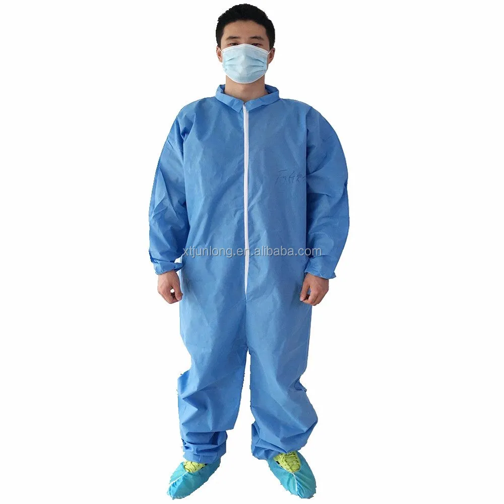 Junlong factory of type 5/6 NFPA 701 approved disposable coveralls for wholesale