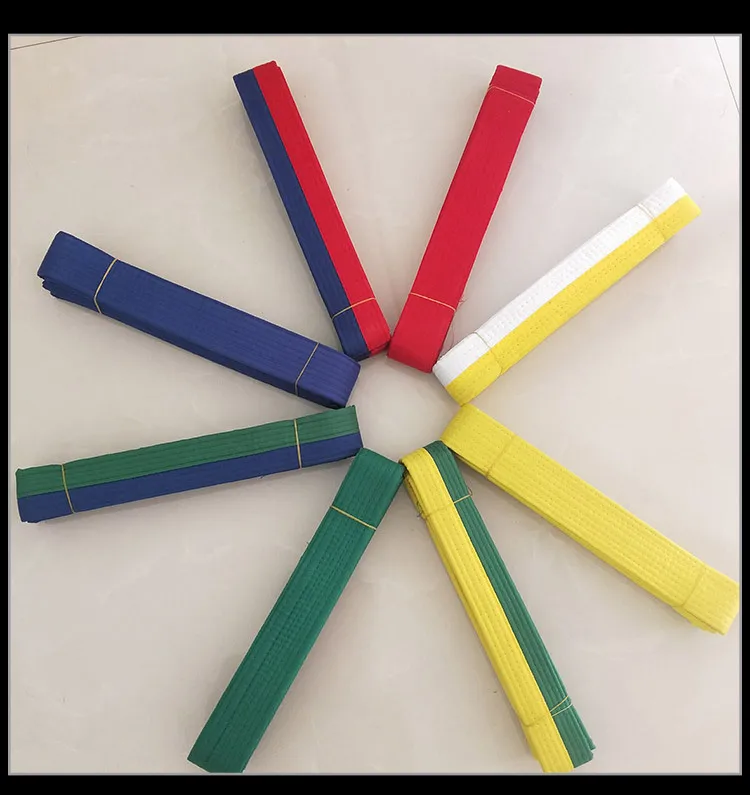 Customize Martial Arts Belts Colorful custom karate belts colors taekwondo belts