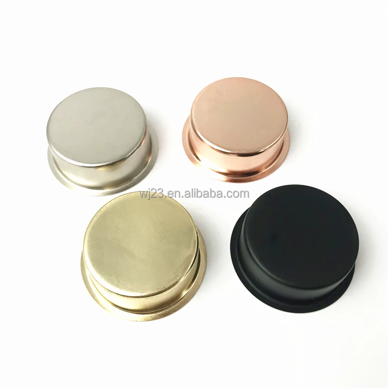 European Handmade Iron Candle Cups for Tea Light Mini Golden Tea Light Candle Holders for Home Garden Decor Wedding Use