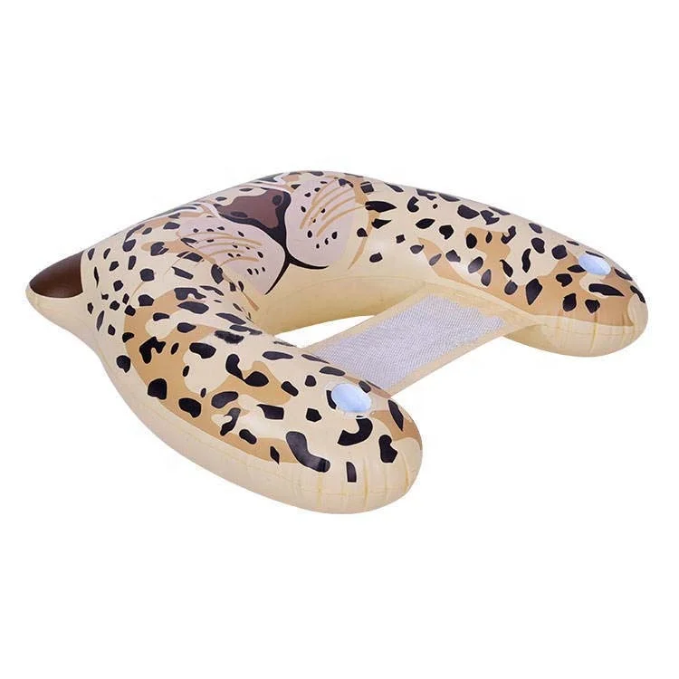 Wilder Animal Inflatable Leopard Pool Chair Adult Pool Lounger Swimming Pool Floats